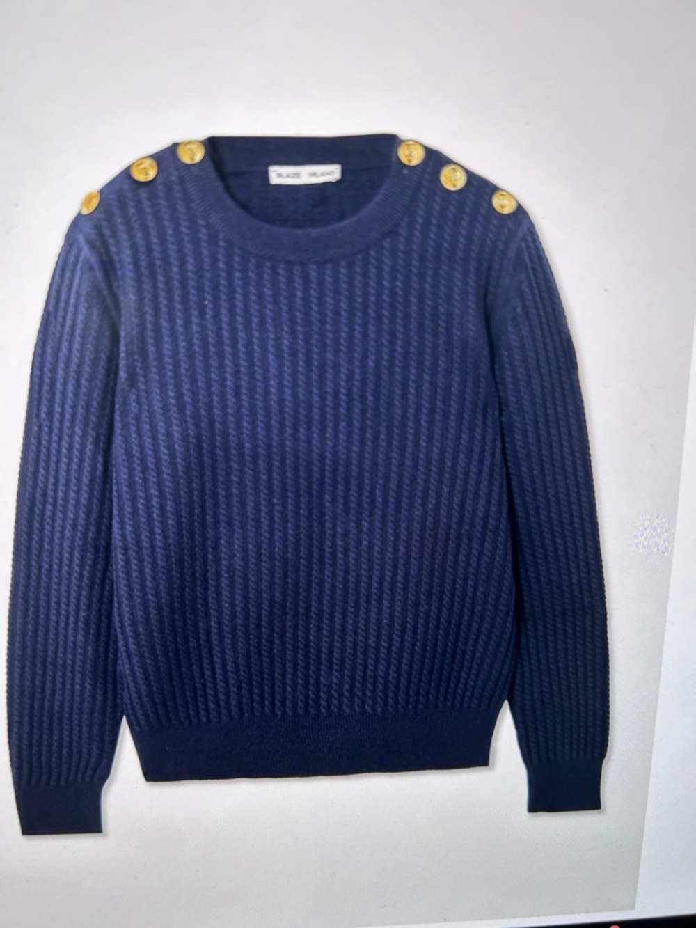 BLAZE Milano Button-Detailed cable-knit Cashmere Blend Sweater
